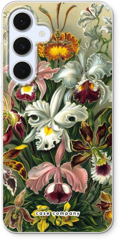 Case Company® - Hoesje geschikt voor Samsung Galaxy S24 FE hoesje - Haeckel Orchidae - Soft Cover Telefoonhoesje - Bescherming aan alle Kanten en Schermrand