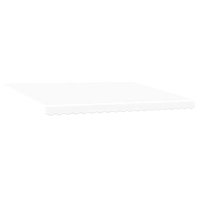 vidaXL - Vervangingsdoek - zonnescherm - voor - 4,5 - x - 3,5 - m - Wit - Polyester