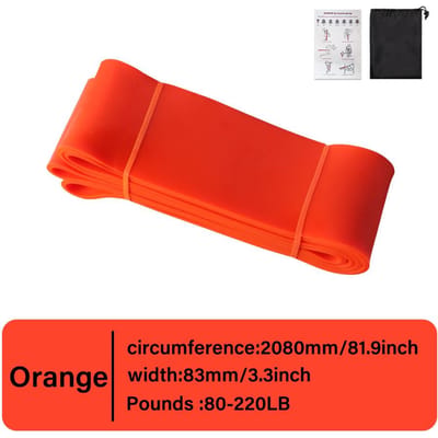 Heavy Duty Latex Weerstandsband Oefening Elastische Band voor Sport Kracht Pull Up Assistentieband Workout Pilates Fitnessapparatuur red