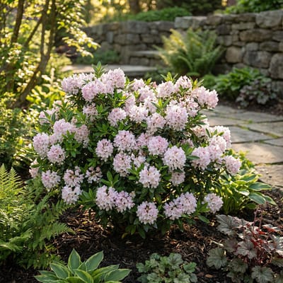 Bloomique - Rhododendron Bloombux Pink - Dwerg Rhododendron - Tuinplanten - Winterhard- Wintergroen - Hoogte 30-40 cm - Pot 17 cm