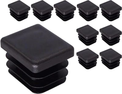 Plastic Pluggen - Pijpdoppen - Afwerking Constructies - Weerbestendig - 20 x 24 mm - Zwart