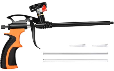 Constructieschuim spuitpistool met Teflon coating, duurzame kop en ventiel, ideaal voor afdichten, vullen en isoleren, eenvoudig te reinigen en te gebruiken