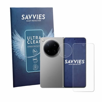 Savvies - Screenprotector voor Oppo Find N6 (Voor+Camera) - Folie Beschermfolie transparant 18 Stuks