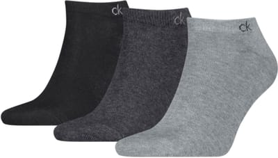 Calvin Klein Sneakersokken Heren 3-Pack Grey Melange