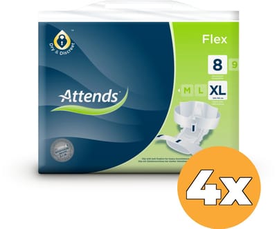 4x Attends Flex 8 Maat Xl (26 stuks)