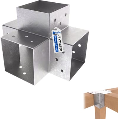 GeZu Impex XPaalverbinder voor pergola 71 × 71 mm – Thermisch Verzinkt