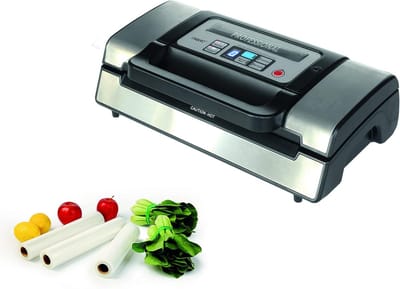 Vacuümsealer Machine - Voedsel Verpakker - Voedsel Bewaren - Dubbele Lasnaad - 40 x 21 x 12 cm - Zilver