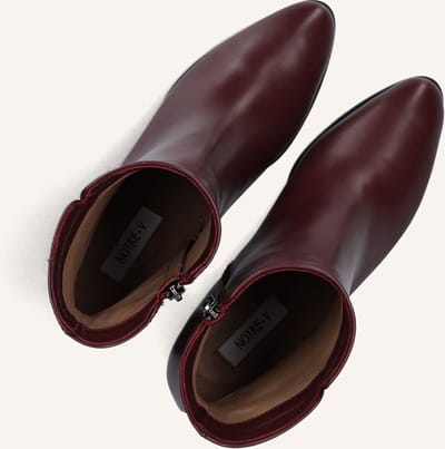 Notre-V 8560 Enkellaarsjes - Enkelboots met rits - Dames - Rood - Maat 39