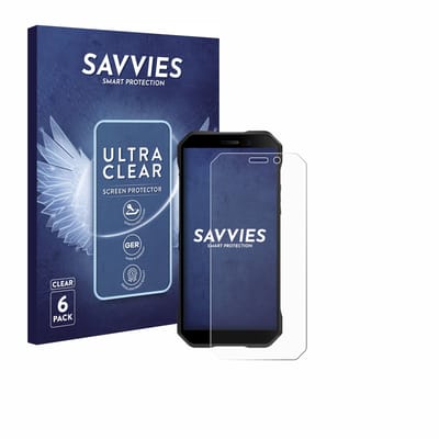 Savvies - Screenprotector voor Doogee S61 Pro - Folie Beschermfolie transparant 6 Stuks