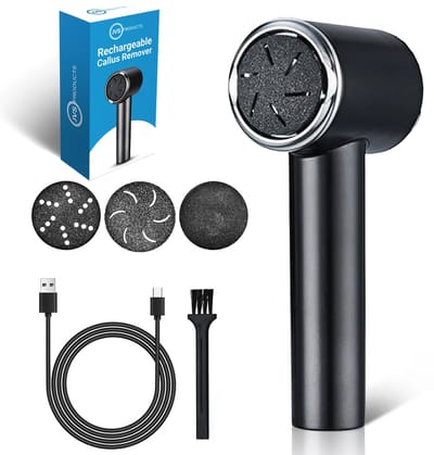 Elektrische Eeltverwijderaar - Digitale Display - 4 Verschillende Slijpkoppen - Automatisch Opzuigsysteem - USB-Oplaadbaar - IPX6 Waterbestendig – Voetvijl - Zwart