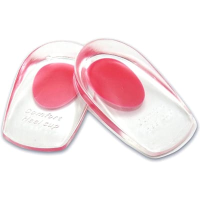 1 paar siliconen gel hielbekers pads schoeninzetstukken zacht antislip voetpijnverlichting inlegzolen kussen Red pink