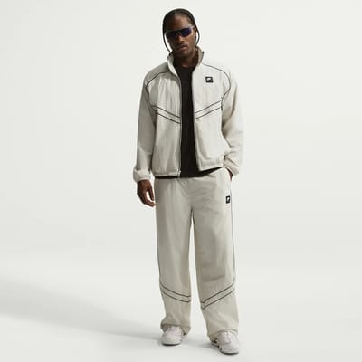Nike Air Tracksuit Bottoms Broeken Heren - Wit - Maat XXL - Katoen Jersey