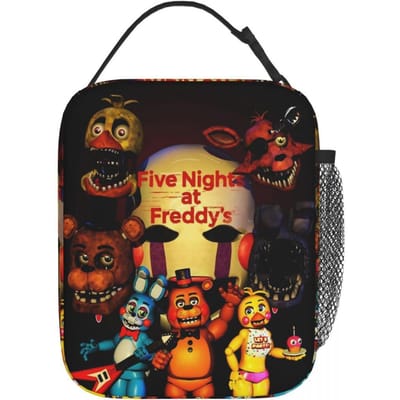 FNAF Bij Freddys Geïsoleerde Lunchtas Voedselcontainer Zakken Draagbare Thermische Koeler Bento Box Voor School Kantoor Option 1