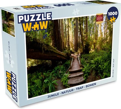 Puzzel Jungle - Natuur - Trap - Bomen - Legpuzzel - Puzzel 1000 stukjes volwassenen