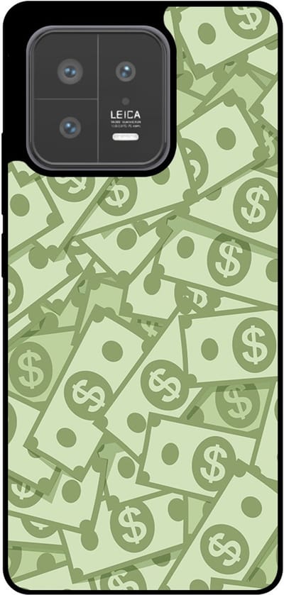 Smartphonica Telefoonhoesje Geschikt voor Xiaomi 13 met Geld Opdruk - TPU Backcover Case With Money Design geschikt voor Xiaomi 13