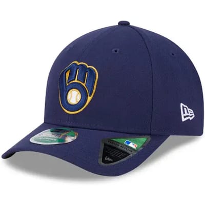 New Era Milwaukee Brewers MLB Player Replica Navy 9FORTY M-Crown Adjustable Cap