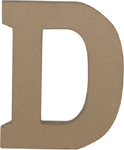 Decopatch Letter - 20 cm - Papier marche - Letter D