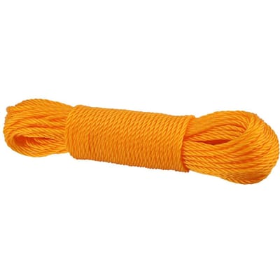 20m Nylon Touw Lijnen Koord Waslijn Tuin Kamperen Buiten (Oranje)
