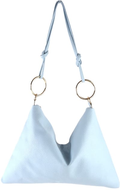 Giuliano Lederen schoudertas Anoukine - Made in Italy - Dames - Licht blauw