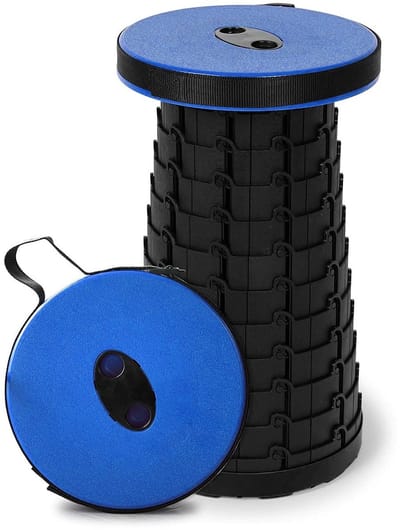 Dailygoods- Campingstoel Draagbaar - Verstelbare Hoogte - Lichtgewicht - Antislipfunctie - Schokbestendig - Maximaal Draagvermogen 300 kg - Klapstoel