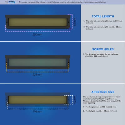 Brievenbord Premium - Tochtbestendige Brievenbus - Telescopische Bevestiging - Geschikt voor uPVC/Houten Deuren - 20-40 mm Deurdikte - Scharnierveren 100.000+ Testen - Postbrievenbus