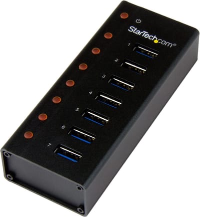 7 Port USB 3.0 Hub - Desktop /Wall-Mount