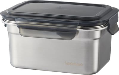 Lock&Lock RVS Lunchbox - RVS Broodtrommel - Lunchtrommel - Vershoudbakje - Bewaardoos met deksel - Vershouddoos - 1 liter - Lekvrij - BPA vrij - PFAS vrij - Stapelbaar - Duurzaam - Volwassenen en Kinderen - LocknLock