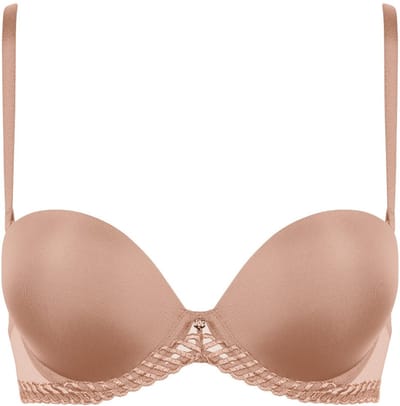 Aubade Sheer Emotion Strapless Bh 4MP06 Sand - maat EU 75F / FR 90F