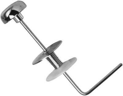 Spoelbakgreep - Toiletgreep Tankgreep - Toilet Reparatie - ABS Kunststof - 15 x 4 x 8 cm - Glanzend Chroom