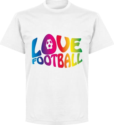 Love Football T-shirt - Wit - XS