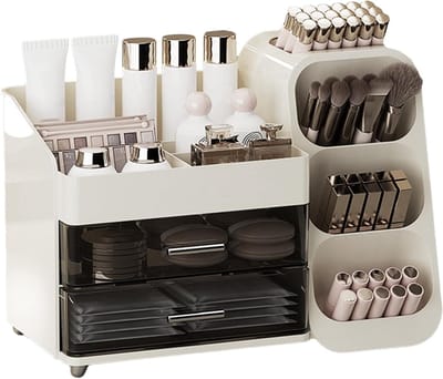 Cosmetica Opbergdoos - Make-up Organizer - Sieraden Opbergen - Meerlaags Ontwerp - 35 x 19 x 25 cm - Meerkleurig