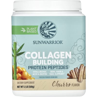 Sunwarrior Collagen Building Protein Peptides (500g) Churro - Eiwitten - Veganistisch eiwit