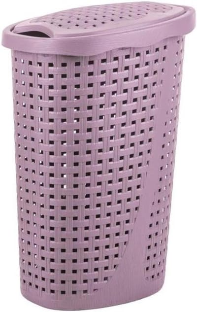 Paglia Wasbak - Wasmand Mand - Wassen Organiseren - Ruimtebesparend Ontwerp - 43 Liter - Lavendel