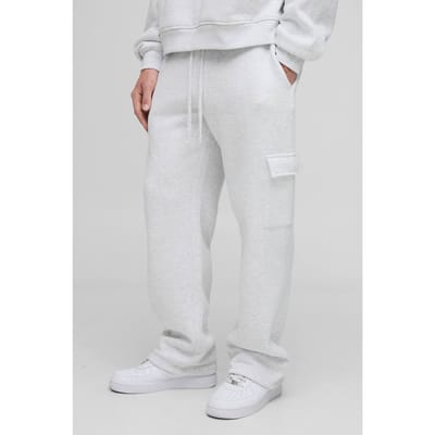 Basis cargo jogger met rechte pijpen | Grey Marl | Size XS