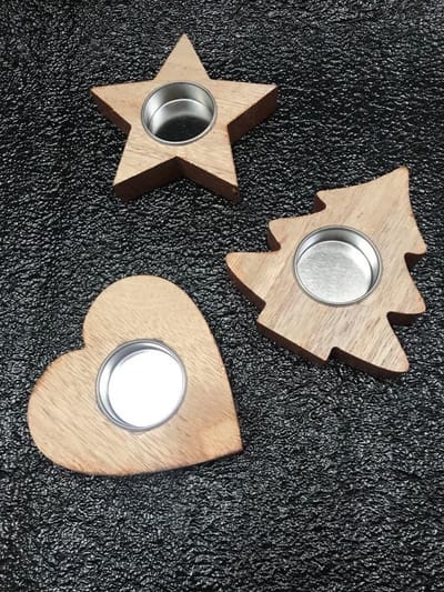 2+1gratis waxinelichthouders koper naturel theelichthouders met glitter