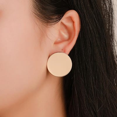 Vintage Oorbellen Groot Voor Vrouwen Statement Oorbellen Geometrisch Metalen Hanger Oorbellen Trend Mode Sieraden brown
