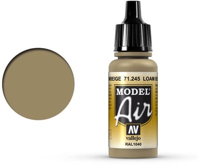 Vallejo Hobbyverf Acrylverf - 71245 Model Air Lohm beige - Acryl Verf flesje - 17 ml