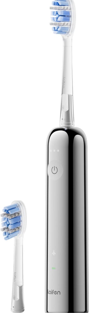 Laifen Wave Pro Elektrische Tandenborstel - App-ondersteuning - Druksensor - 70 Dagen Batterijduur – RVS Zilver