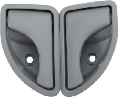 Dailygoods- Deurgreep kunststof - Geschikt voor Re-nault Kangoo I/Twingo I - 11,5 cm - 1 paar - Grijs - Duurzaam - Deurgreep Binnen