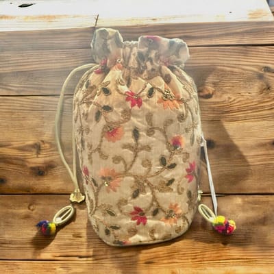 Dames Handtas- Vedantan -Katoensilk - Kleurrijk borduurwerk - Partij, Prom, Banket, Bruiloft - Feesten - Festival - Schattige - Avondtasje - PartyBag