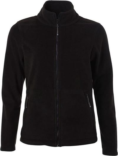 James and Nicholson Dames/dames Fleece Jasje (Zwart)