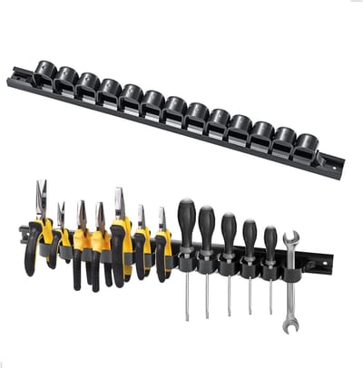 Houder voor Schroevendraaiers en Tangenset, Wandmontage Gereedschaphouder voor Garage en Opslag, Organiseer je Gereedschap Efficiënt