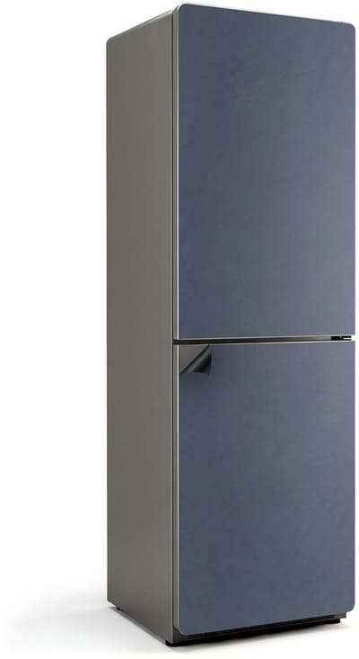 Wallfluent Magnetische Koelkastmat - Donkerblauw Koelkast Magneet Sticker - 60 cm x 190 cm - Donkerblauw Magnetische Koelkastmat - Koelkast Cover Magneet - Koelkastfront Decoratie Magneet - Stijlvolle Koelkastfolie
