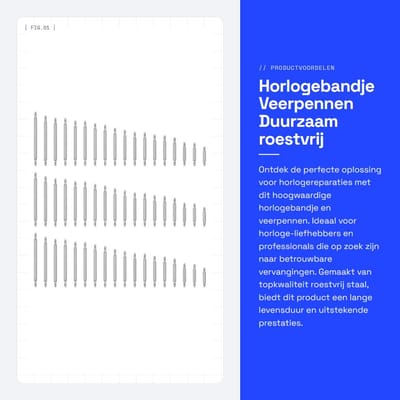 Dailygoods- Horlogebandje Roestvrij Staal - Veerpennen 8-25 mm - Horlogereparatieset - Duurzaam - Slijtvast - Corrosiebestendig - Horloge