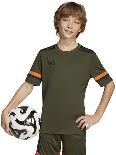Adidas Squadra 25 T-shirt Met Korte Mouwen Groen 5-6 Years Kinderen