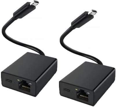 GELLDG 2 stuks Ethernet-adapter - Micro USB naar RJ45 - Ethernet-netwerkadapter - Voor Fire TV Stick, Chromecast, Google Home Mini en andere streaming-tv-sticks