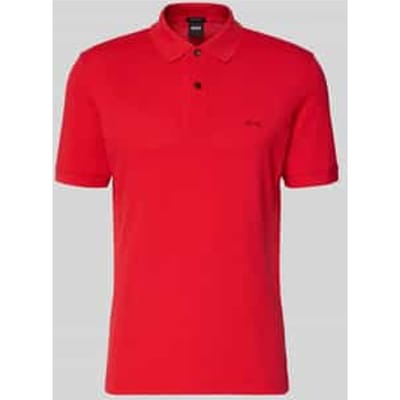 BOSS Pallas regular fit polo - pique - middenrood
