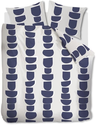 Vtwonen Moons dekbedovertrek - Lits-jumeaux - 240x200/220 cm - Indigo