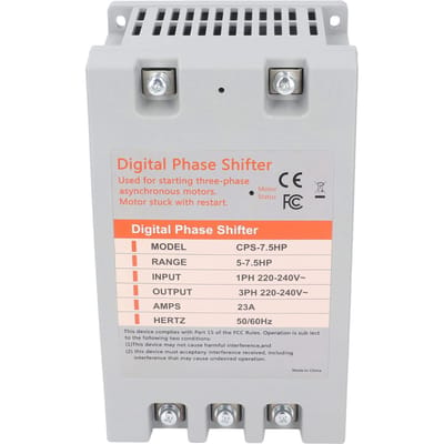 Eenfase naar 3-fasen Omvormer 7.5 PK Digitale Faseomvormer 220-240VAC