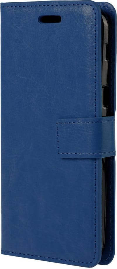 Hoesje - Geschikt voor Samsung Galaxy A5 2017 - Luxe Bookcase - Walletcase Hoes - Portemonnee - Cover - Telefoonhoes - Donkerblauw